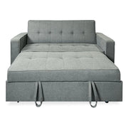 View Sofá Cama De 2 Plazas Modelo Vienna Con Reposabrazos, Gris, Diseño Moderno, Práctico Y Funcional image 3