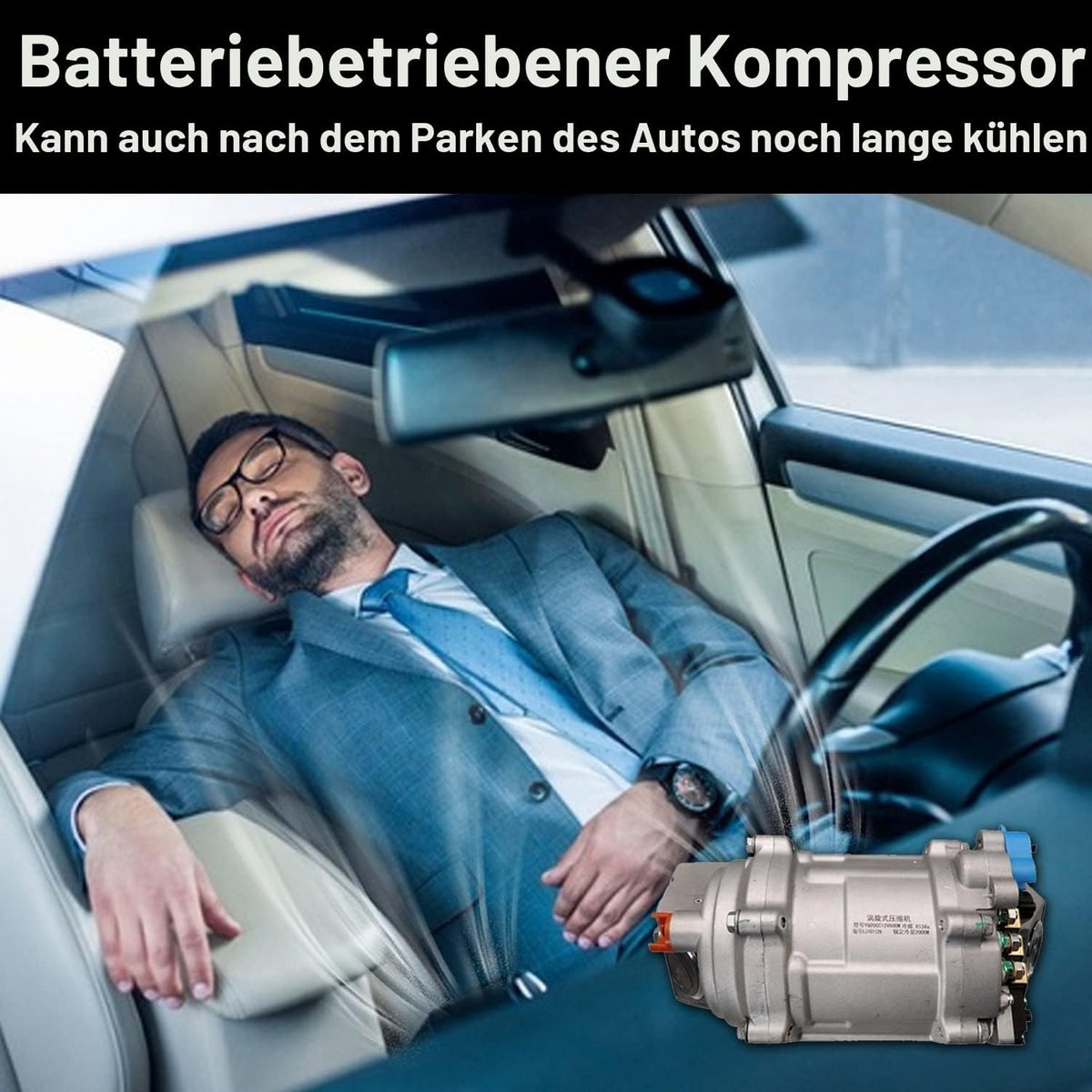 Elektrische Klimaanlage 12 V Unter-Armaturenbrett-Klimatisierungs-Kit 12 Volt Universal-Auto-Klimaanlage Geeignet für Van, Auto, Wohnmobil, LKW, Boot,