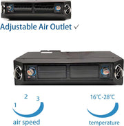 View Kit de aire acondicionado eléctrico 12 V para debajo del salpicadero, sistema universal de CA 12V, apto para furgoneta, auto, RV, camión, autocaravana image 5