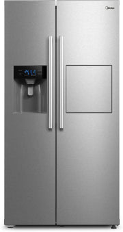 View Midea KS-DDX 6.32 WT Side-by-Side Kühl-/Gefrierkombination/ 178,8 cm Hhe/ 254 kWh/Jahr/No Frost/Dual Inverter Compressor/mit 3in1 Wasser-/Eisspender image 2
