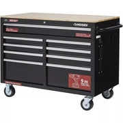 View 2026 Banco de Trabajo Móvil con Caja de Herramientas de 9 Cajones en Negro Brillante - 46 in. de Ancho x 24 in. de Profundidad image 1