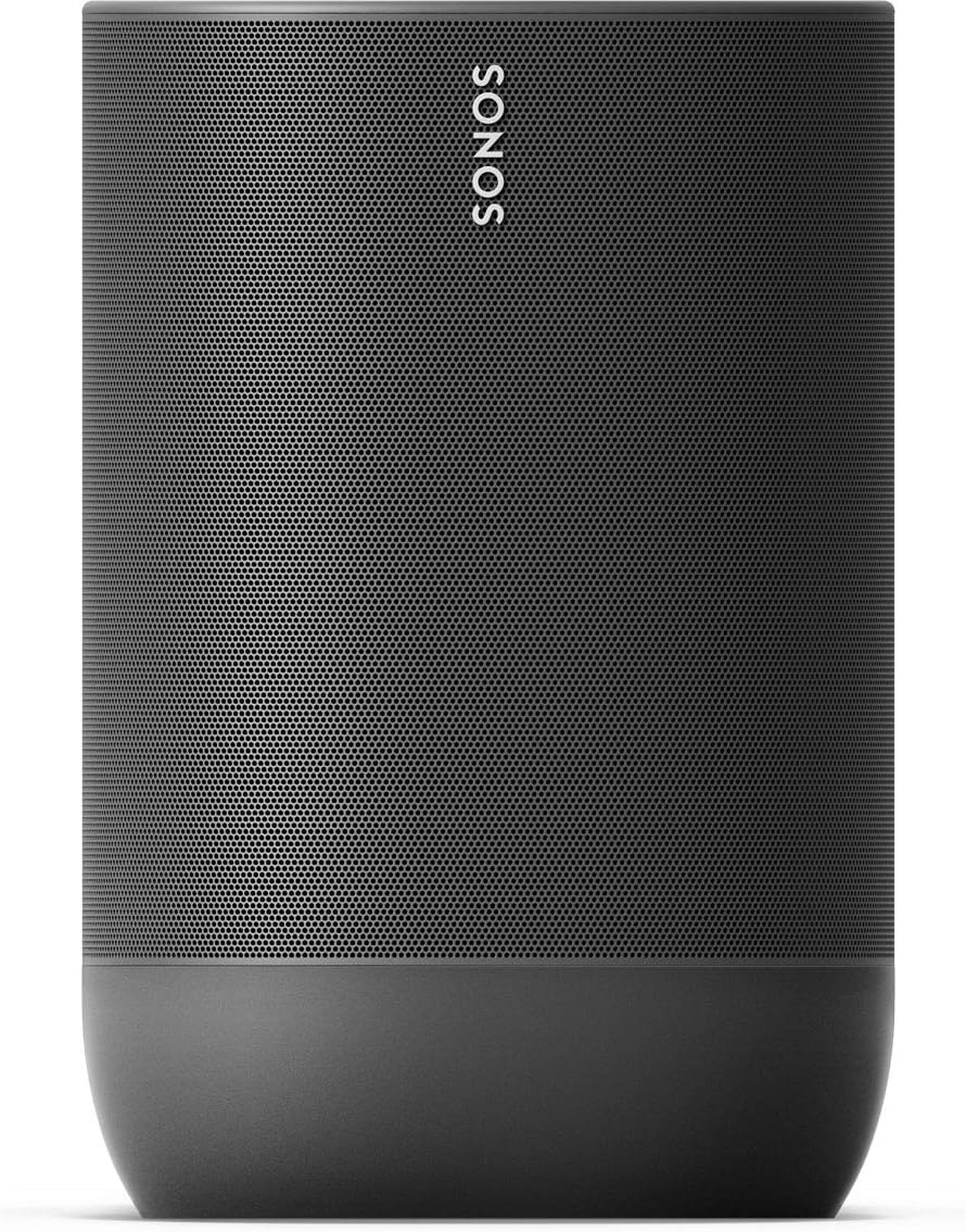 Sonos Move Smart Speaker (Wasserfester WLAN und Bluetooth Lautsprecher mit Alexa Sprachsteuerung, Google Assistant und AirPlay 2 – Kabellose Outdoor