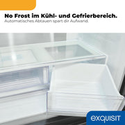 View Exquisit Frenchdoor Kühl-Gefrierkombination | 506 l Nutzinhalt, Energieklasse E, 41 dB, No Frost Kühlen & Gefrieren, Schnellgefrieren, Wasserspender, image 6