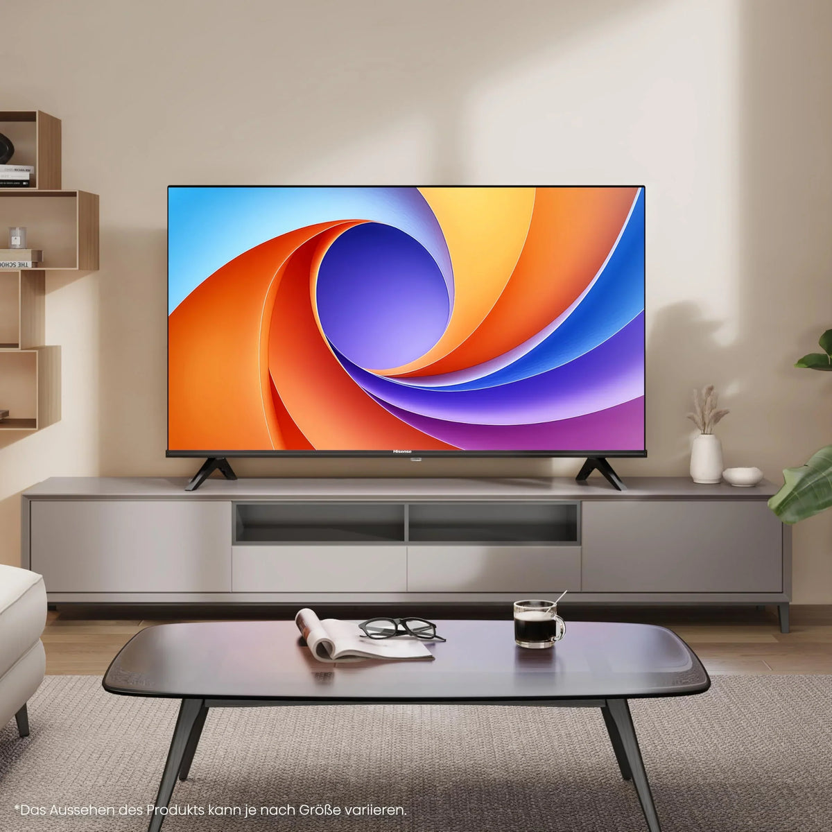 Hisense 40E4QT Fehrnseher, 40 Zoll, DLED, Smart TV, Game Mode, AI Sports Mode, Dolby Audio, Dolby MS12, DTS Virtual X, HDR10, HLG, Full HD, High