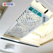 View TITAN Leiser Dachventilator, 12 V Gleichstrom, 140 mm, doppelt, wendbar, Dachfensterventilator mit kabelloser Steuerung für Wohnmobil, Wohnmobil, TTC- image 3