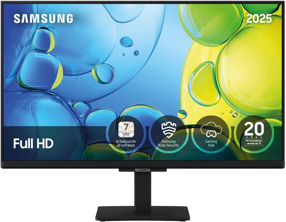 Samsung TV 24 Pulgadas Full HD F6005 4K Smart TV, Más Contraste con HDR, Sonido Que Sigue a la acción con OTS Lite, TV Plus y Tus Datos protegidos
