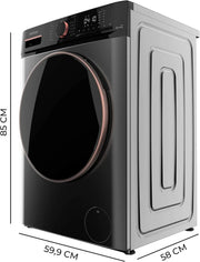 View Cecotec Lavadora 10Kg Carga Frontal Bolero DressCode 10610 Inverter Steel A. 1400 RPM, Steam Max, Motor Inverter Plus, 15 Programas, OnSmart, Smooth image 1