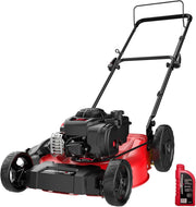 View 21" 2-in-1 Push Lawn Mower, 125cc Engine, Adjustable Cutting Height, Lightweight, Easy Assembly image 1