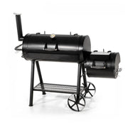 View 941 Sq.in. Overlarge BBQ Charcoal Grill with Offset Smoker, Black image 1