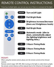 View 450W Solar Street Flood Lights Outdoor Lamp with Remote Control Dusk to Dawn Security Lighting for Yard Garden Gutter Basketball Court Arena Lawn lm image 5