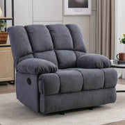 View 2025 Sillón mecedor sobredimensionado, sillón reclinable manual simple, sillón tapizado acolchonado, sillón mecedor para sala, asiento de teatro talla image 1