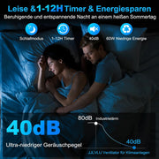 View Klimagerät ohne Abluftschlauch, 14L 60W Klimaanlage Mobil mit 12H Timer, 3 Modus, 40dB, 120°Oszillation, Abnehmbare Wassertank, Fernbedienung, Leise image 6