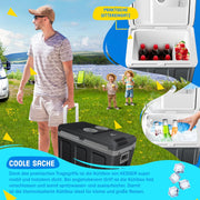 View KESSER Nevera eléctrica portátil 40L con Ruedas | Calienta y enfría | Termoeléctrica | Mini Nevera | 12V y 230V | para Coche, Camping y Enchufe | Modo image 3