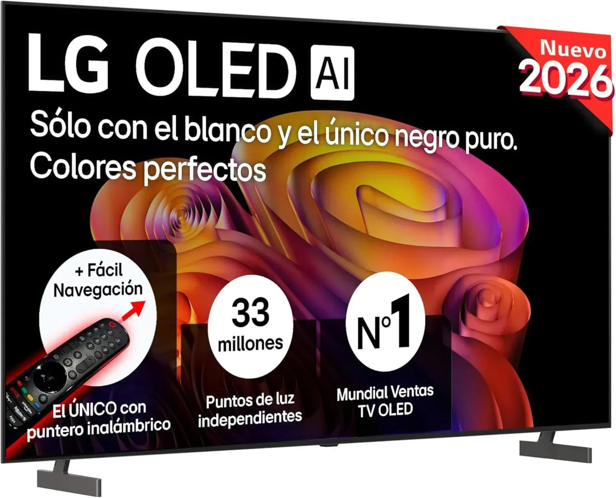 LG OLED65C54LA - TV 65", OLED EVO 4K, Smart TV AI C5, WebOS 25, Super Upscaling, Dolby Vision and Dolby Atmos, AMD FreeSync, Alexa/Google Assistant,
