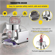 View Prensa eléctrica de tomates y colador, procesador de alimentos comercial de acero inoxidable para salsa y jugo, 220 V image 5