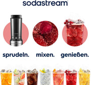 View SodaStream Crystal 3.0 Wassersprudler mit 2x Quick-Connect CO2-Zylinder und 2x Glaskaraffen image 4
