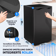View Stillstern Gefrierschrank C (73L) 4-Sterne-Gefrierfach -18°C ger. Energiever. Mini Freezer mit 3 Fächer, stufenlos reg. Temp., kleine Tiefkühltruhe, image 2