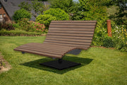View Waldsofa Swing, drehbar 360°, WPC-Latten, für 2-3 Personen, Sonnenliege, Wellenliege, Relaxliege, Himmelsliege, Liege für den Garten image 2