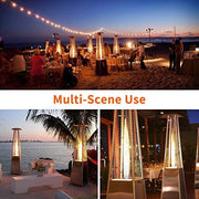 View 2 Sets 40,000 Btu Propane Patio Heater, Standing Pyramid Outdoor Heaters image 5