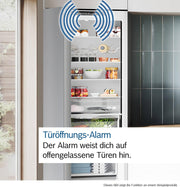 View Bosch GSN54AWCV Serie 6 - Congelador XXL (176 x 70 cm, extra ancho, 327 L, NoFrost nunca más descongelar, iluminación LED uniforme, espacio para image 5