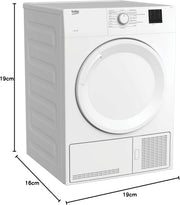 View Beko DC 7130 N b100 Kondenstrockner, 7 kg, Elektronische Feuchtemessung, Automatischer Knitterschutz, AquaWave-Schontrommel, 15 Programme, Express image 6