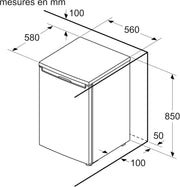 View Bosch GTV15NWEB - Congelador de montaje libre (serie 2-83 L, 3 cajones de congelación, 85 x 56 cm), color blanco image 5
