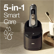 View Braun Series 9 Pro Premium Rasierer Herren, Testsieger Stiftung Warentest, 4+1 Scherkopf, Elektrorasierer & Trimmer, Reinigungsstation, 60 Min image 3
