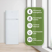 View Aspes Frigorífico 2 Puertas Blanco AF145503E. Capacidad 206 Litros, Puerta Reversible, Bajo Nivel Sonoro, Eficiencia Energética Clase E image 4