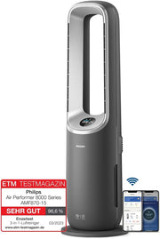 View Philips Air Performer 3-in-1: Luftreiniger, Heiz- und Kühlgebläse - Reinigt 70 m², Entfernt 99,97% der Allergene und Schadstoffe. HEPA-Filter, image 2