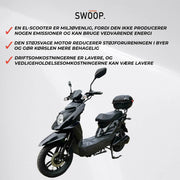 View Swoop Elegante E-Scooter Elektroroller Schwarz 1000W image 2