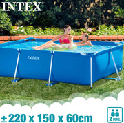 View Intex 28271Np Small Frame Piscina Desmontable, 260 X 160 X 65 Cm, 2.282 Litros + 28038 Cobertor Piscina Rectangular Prisma/Small Frame 300 X 200 Cm image 3