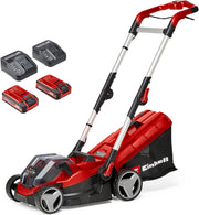 View Einhell Akku-Rasenmäher RASARRO 36/42 Kit Power X-Change (36V, 42 cm Schnittbreite, bis 725 m², Brushless, 50L Fangkorb, Mulchfunktion, inkl. 2x 5,2Ah image 1