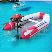 View 4 Stroke 4HP Outboard Motor, 4 Stroke 55CC Jet Pump Boat Engine w/Wind Cooling CDI System for Rubber Boats, Wooden Boats, Fishing Boats, etc, 5500 rpm image 3