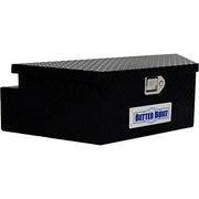 View UTILITY TRAILER TONGUE TOOL BOX, BLACK, WIDE, V SHAPED 39INX16.5INX12IN image 2