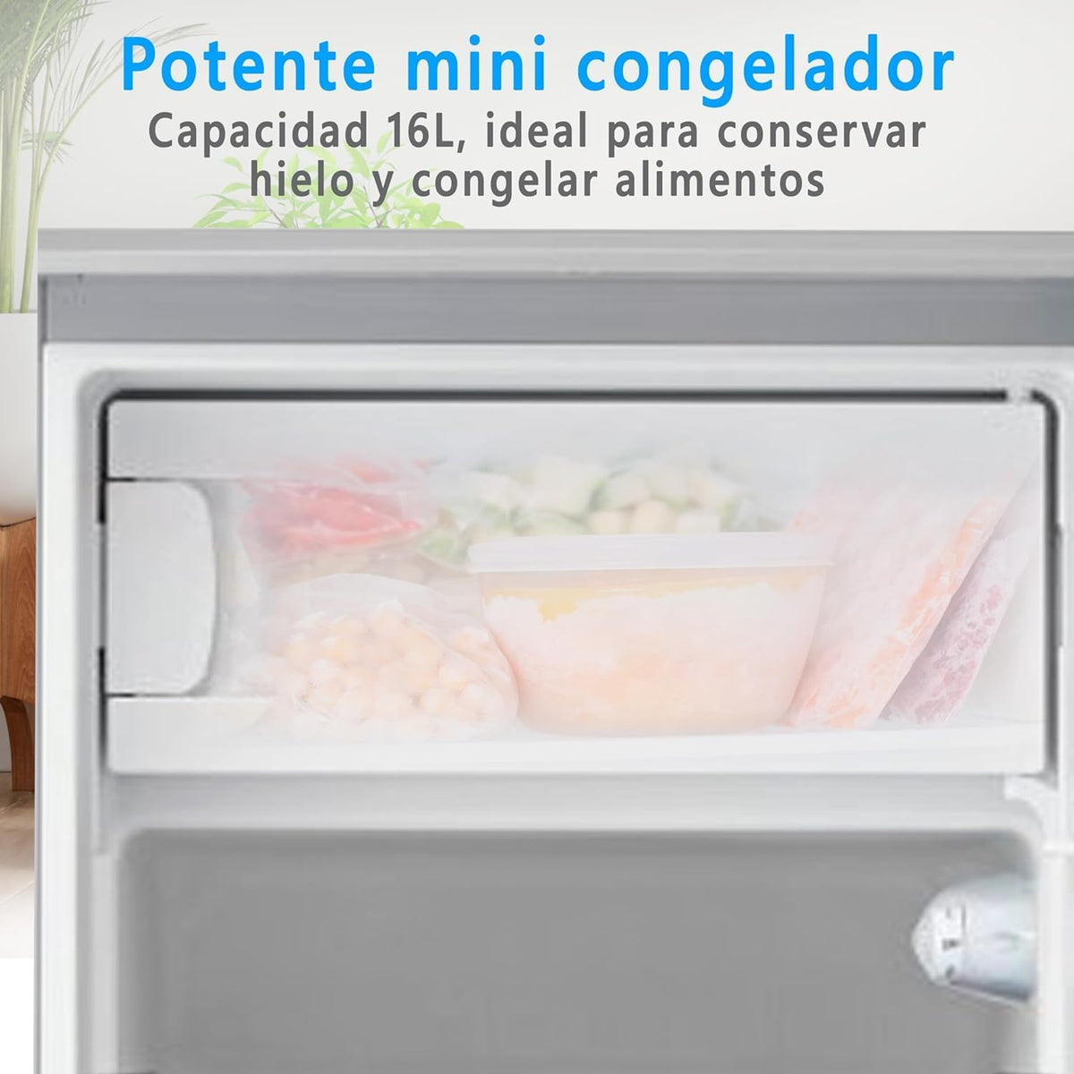 Midea Nevera pequeña 113L con Congelador - Mini frigorífico pequeño para la Habitación/Caravana/Camping - Mini Bar Bajo Consumo - Frigorifico Bajo