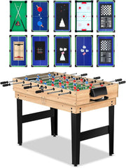 View 12-in-1 Game Table - 48" Combo Game Table, Ping Pong Table, Foosball Table, Air Hockey Table, Pool Table - Sports Arcade Games with Accessories - Ideal for Game Rooms and Family Game Nights! image 2