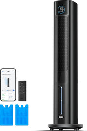 View DREO Turmventilator mit Wasserkühlung, 110 cm Luftkühler mit Wasserkühlung Leise, 4-Geschwindigkeiten-4-Modi Verdunstungskühler, APP-Steuerung, image 1