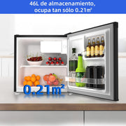 View CHIQ Frigorífico Minibar capacidad 46L, Compresor incorporada, Botellero y Compartimiento Congelador, Control de Temperatura regulable, Bajo Nivel de image 4