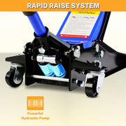 View 4-Ton Floor Jack, Low Profile Car Jack, Heavy-Duty Trolley Jack Car Lift with Dual Pump Pistons, Lifting Range 4"-21", 8000LBS image 6