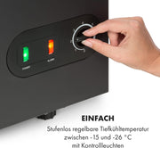 View Klarstein Gefriertruhe Klein und Schmal, Freistehende Kleine Gefriertruhe, 78 Liter Tiefkühltruhe, Kleine Kühltruhe mit Einhängekorb, image 5