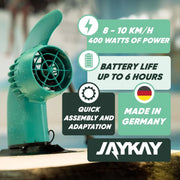 View JayKay Sup E-Fin | Aleta eléctrica para Tabla de Sup, Kayak y Windsurf | hasta 6 Horas de image 2