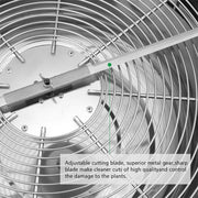 View 16-inch blade trimmer, using a twisted rotation cutting method, suitable for trimming plant buds and flowers. Equipped with upgraded gears, with sharp blades (2 serrated blades and 2 straight blades) image 3