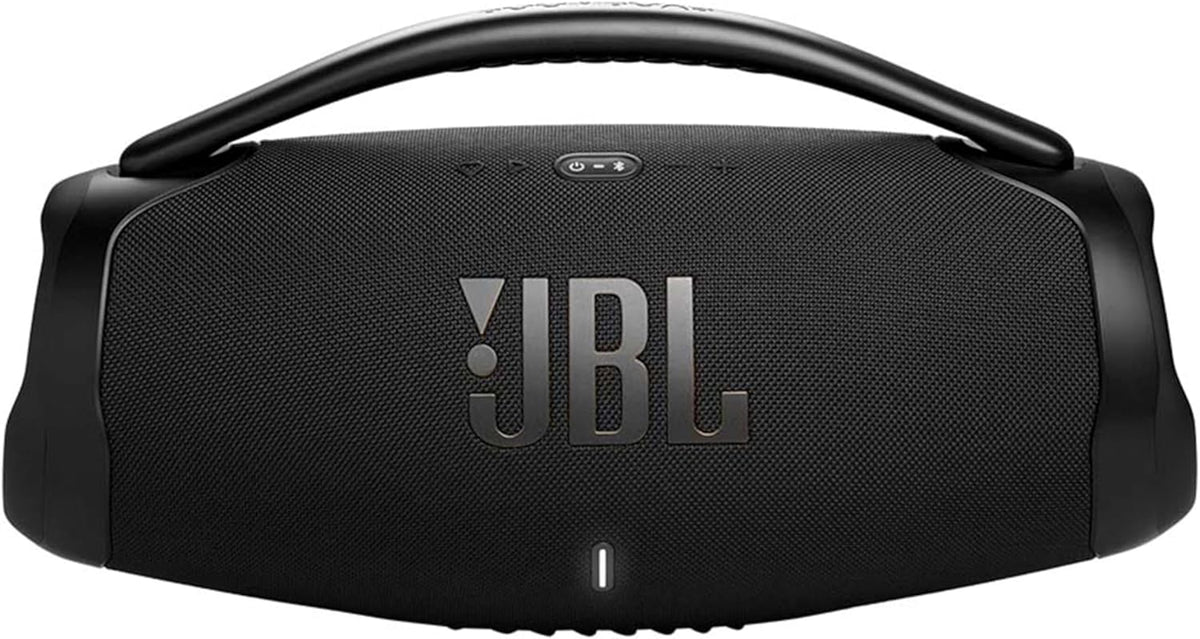 JBL Boombox 3 Wifi – Kabelloser Lautsprecher mit Bluetooth und Wifi – Kompatibel mit der JBL One App – 24 Stunden Wiedergabezeit – Wasser- und