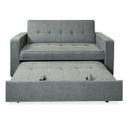 View Sofá Cama De 2 Plazas Modelo Vienna Con Reposabrazos, Gris, Diseño Moderno, Práctico Y Funcional image 2