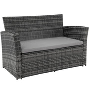 View Conjunto De Ratán Módena Con Funda Protectora Incluida - Gris image 6