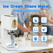 View Kommerzielle Spaghetti-Eismaschine, 28–30 l/h, professionelle Gelato-Eis-Nudelmaschine mit 4 verschiedenen Nudelformen, for Catering und Soft-Serve- image 3