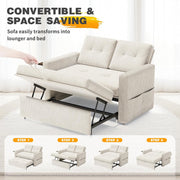 View YOUDENOVA Sofá Cama 3 en 1, Sillón Cama multifunción, Sofá reclinable con Respaldo Regulable en 5 Posiciones, Sofá Cama para 2 Personas con Mesa y image 3