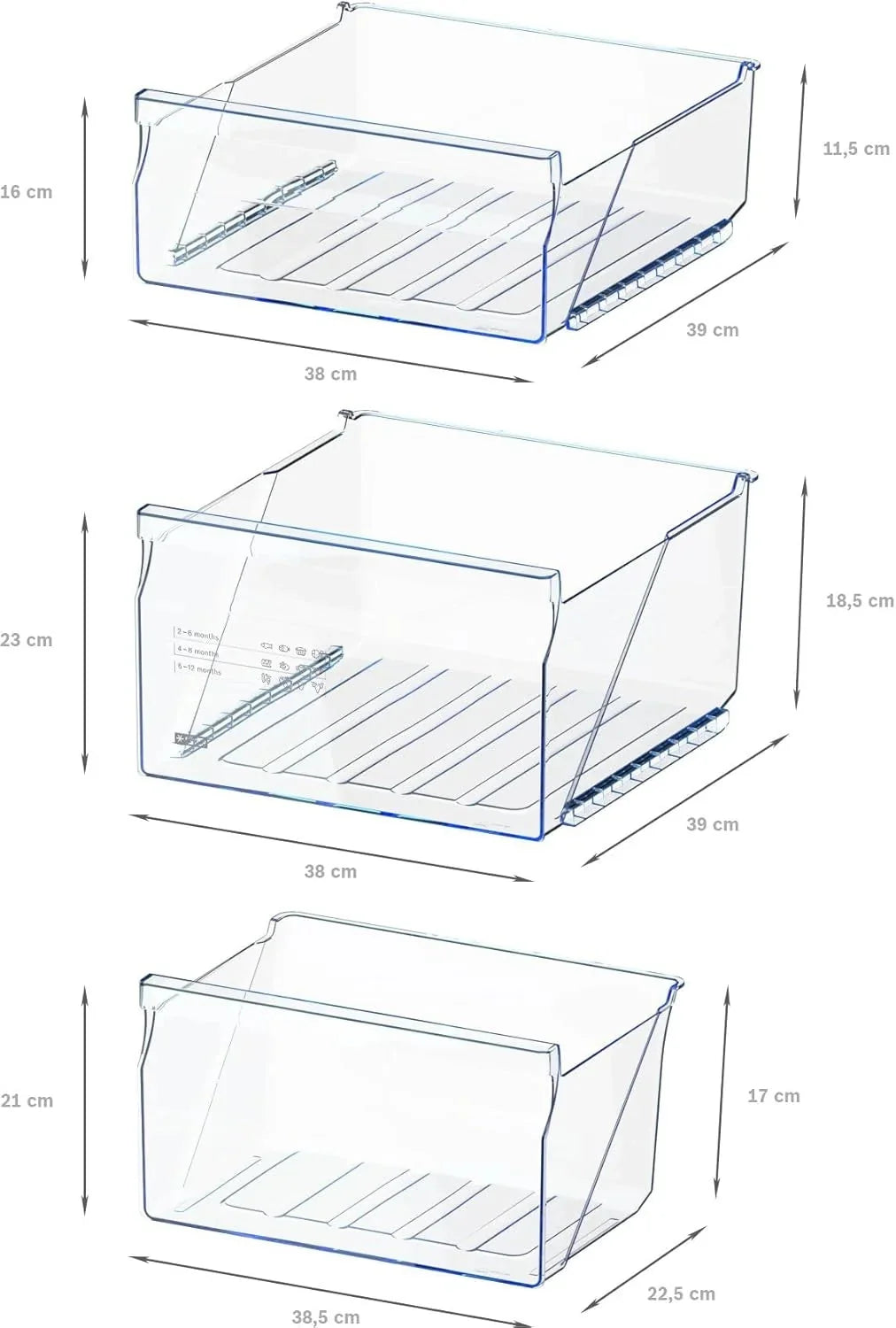 Bosch GTV15NWEB - Congelador de montaje libre (serie 2-83 L, 3 cajones de congelación, 85 x 56 cm), color blanco