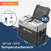 View Kompressor Kühlbox elektrisch, Gefriertruhe mit APP-Steuerung, USB-Anschluss, 12/24V, 230V, Räder, transportabler Kühlschrank, Kühltruhe, Gefrierbox image 4