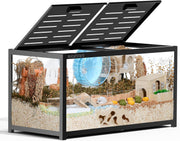 View BUCATSTATE Hamsterkäfig 3,0: Metall Rattenkäfig Kleintierkäfig Groß Stapelbar mit Einfacher Montage 120L x 60W x 62H cm für Nager, Mäuse, Zwerghamster image 4